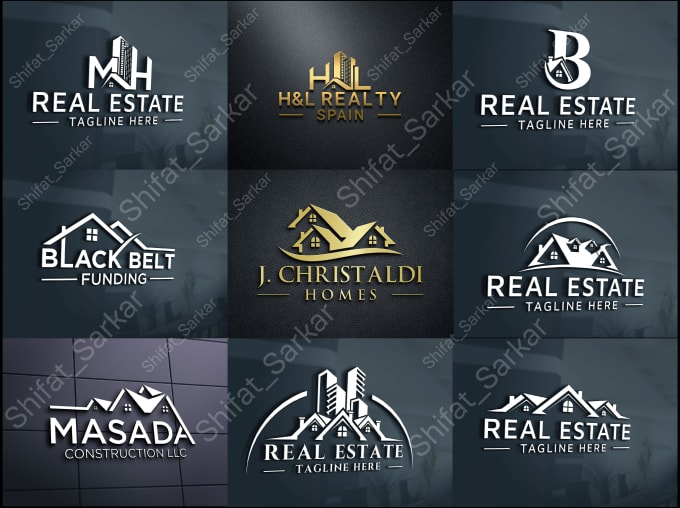 Gig Preview - Do real estate, realtor, property, mortgage, building construction logo design