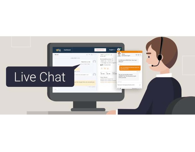 Gig Preview - Professional english live chat sales representative