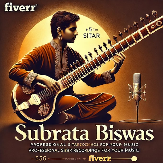 Gig Preview - Record your professional sitar indian classical tracks music