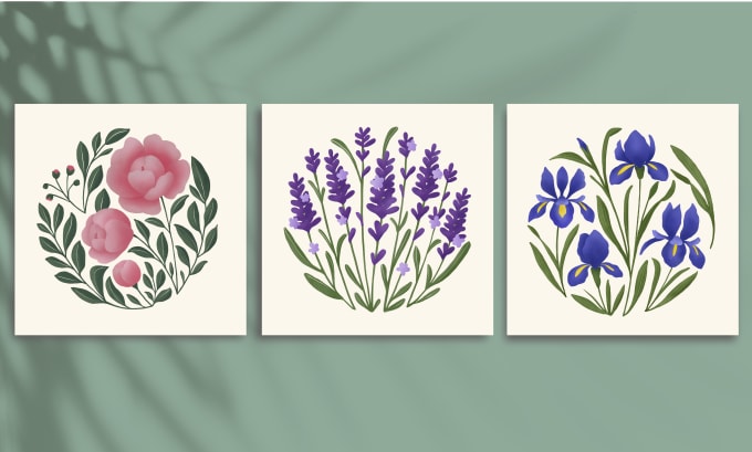 Gig Preview - Design elegant botanical illustration composition