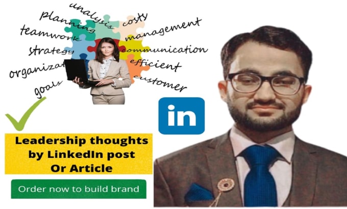 Gig Preview - Write your thought leadership article, linkedin post