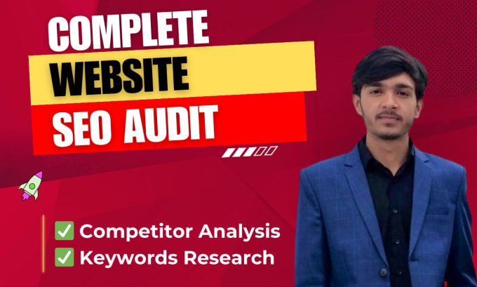 Gig Preview - Do website audit, competitor analysis, kgr SEO keyword research