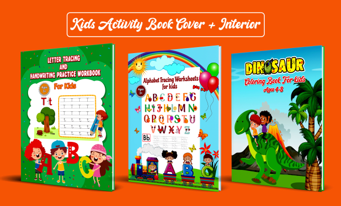 Gig Preview - Create kids activity book cover and interior for amazon KDP