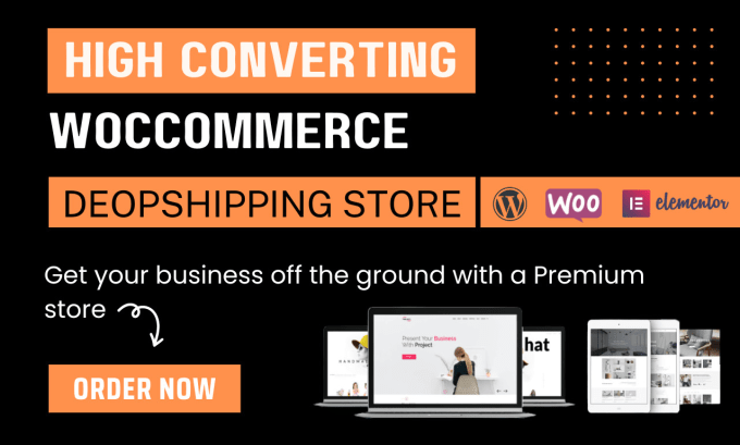 Gig Preview - Create high converting wordpress woocommerce dropshipping online store website