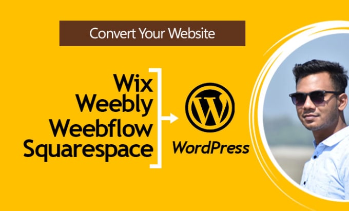 Gig Preview - Clone or convert wix, weebly, webflow, squarespace to wordpress website