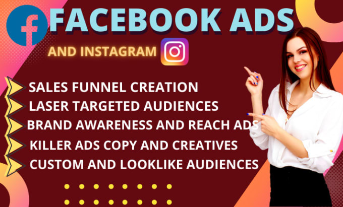 Gig Preview - Setup and manage profitable facebook ads campaign and instagram ads