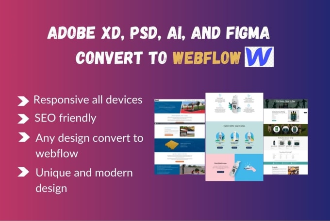 Gig Preview - Design, redesign, fix and update an awesome webflow website