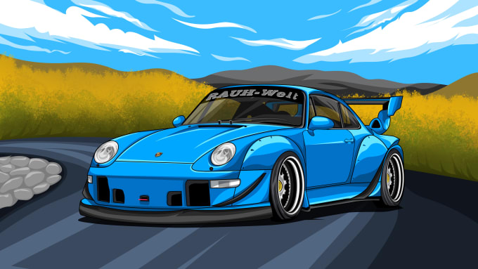 Gig Preview - Draw vector art illustration from your car or any vahicle