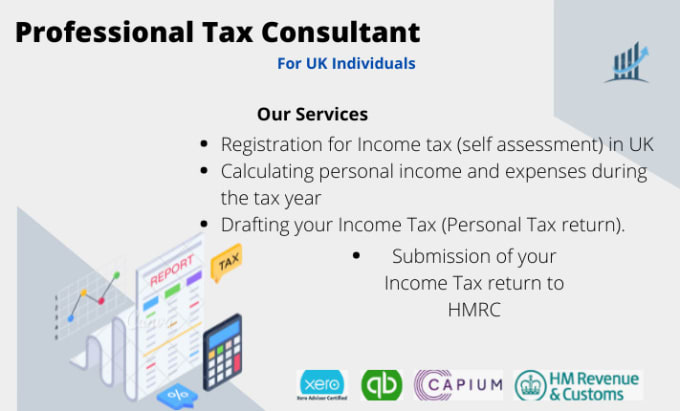 Gig Preview - Do your income tax calculation and submit to hmrc UK