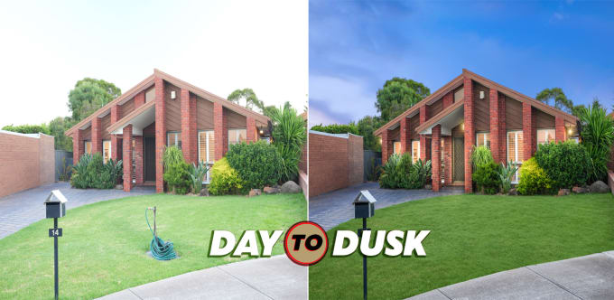 Gig Preview - Do edit real estate day to dusk, twilight photo