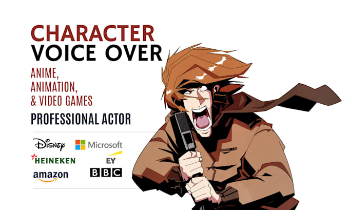 Bestseller - voice over a male character for anime, animation and video games