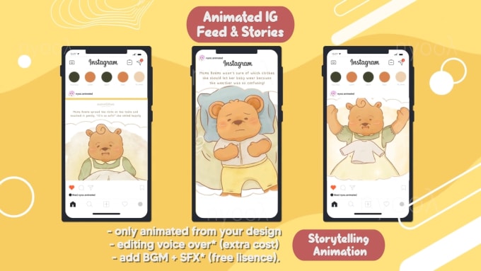 Gig Preview - Animated your design for instagram reels and tiktok