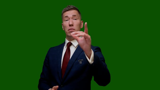 Gig Preview - Record a spokesperson video on a green screen