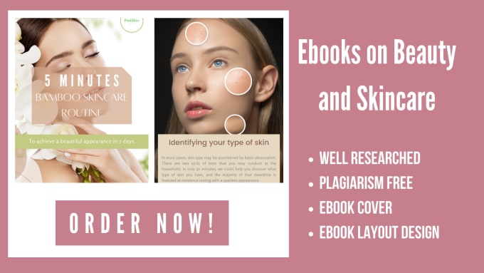 Gig Preview - Make an ebook on beauty, skincare, lifestyle and health