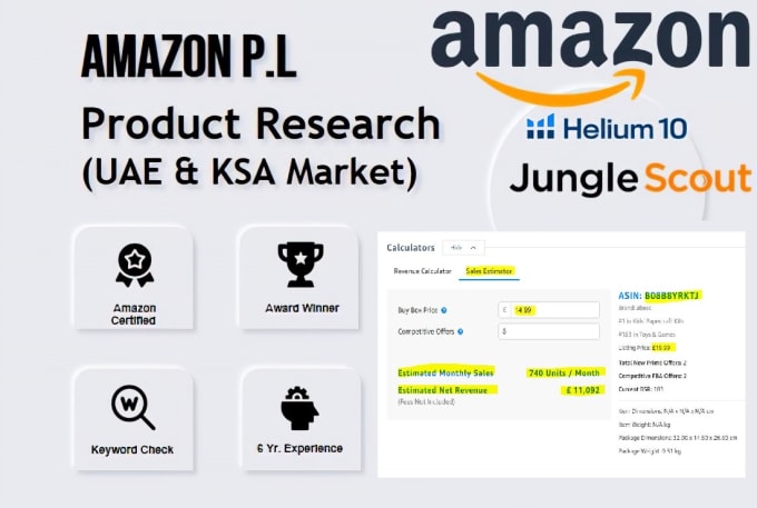 Gig Preview - Do product research and complete product hunting for amazon uae ksa markets