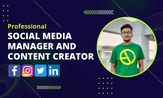 Gig Preview - Your social media manager and content creator