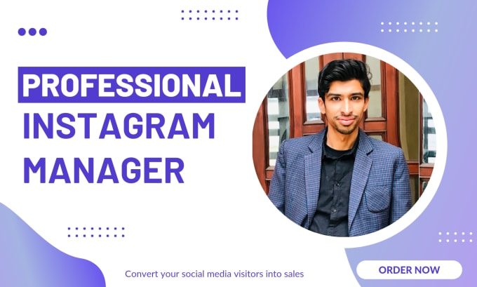 Gig Preview - Your instagram marketing manager and post creator