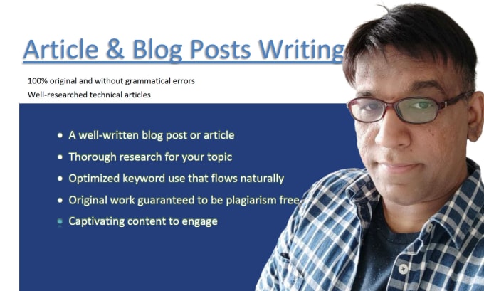 Gig Preview - Captivating, well researched article and blog posts writing