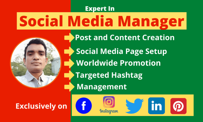 Gig Preview - Be your professional social media manager