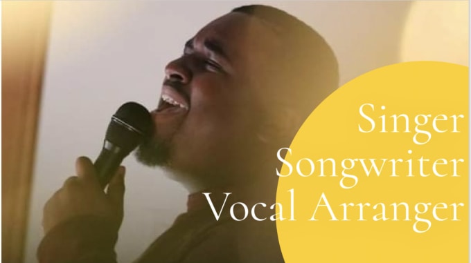 Gig Preview - Sing male vocals or harmonies for your song or project