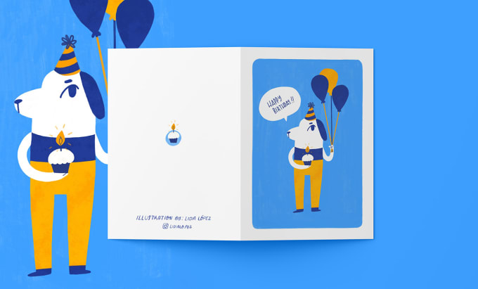 Gig Preview - Create an illustrated greeting card or postcard