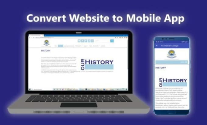 Gig Preview - Convert a website or a webpage into android app