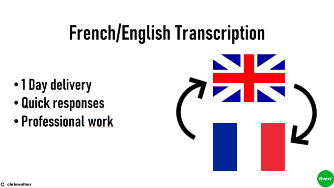 Gig Preview - Provide transcripts for any english or french audio video