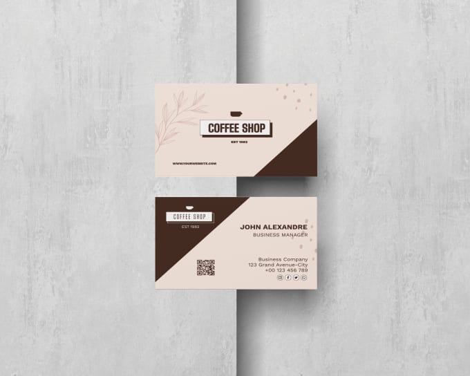 Gig Preview - Design simple modern business cards for you