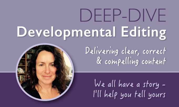 Gig Preview - Do a deep dive developmental edit of your fiction book