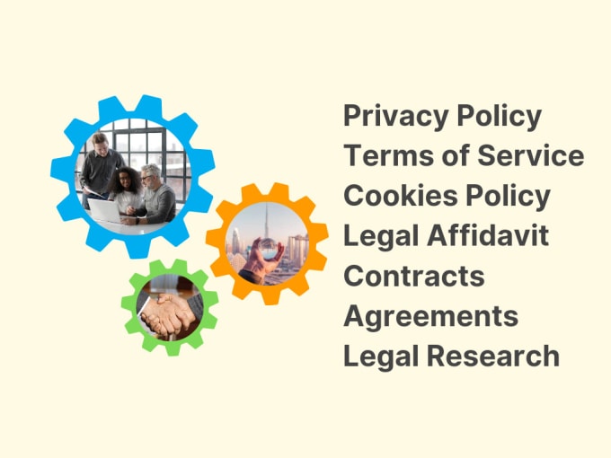 Gig Preview - Write privacy policy and terms of service for website