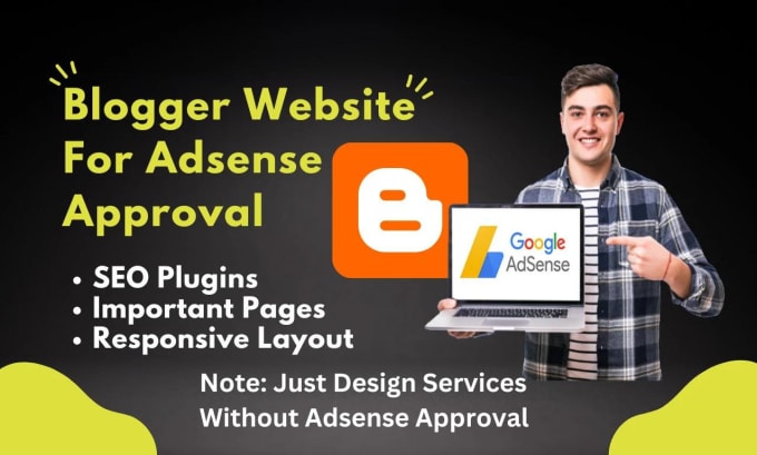 Gig Preview - Design blogspot blogger website for adsense approval