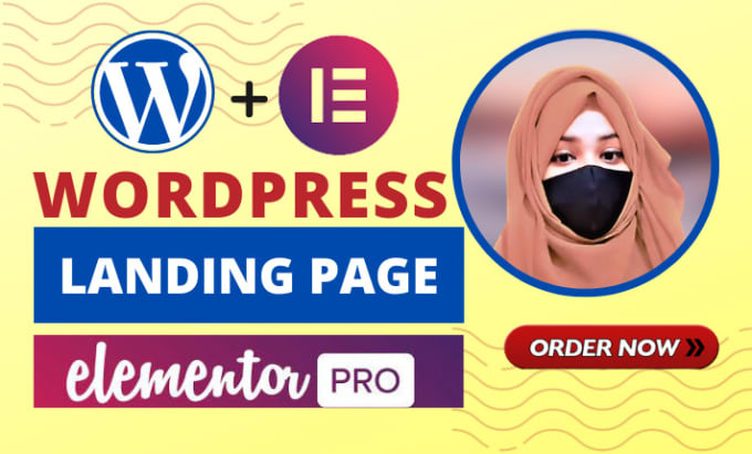 Gig Preview - Build wordpress landing page design or one page website with elementor pro