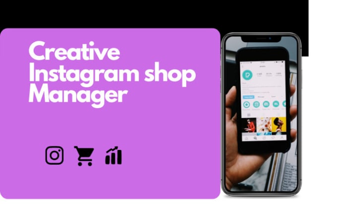 Gig Preview - Be creative instagram shop manager