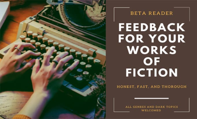 Gig Preview - Provide feedback for your work of fiction