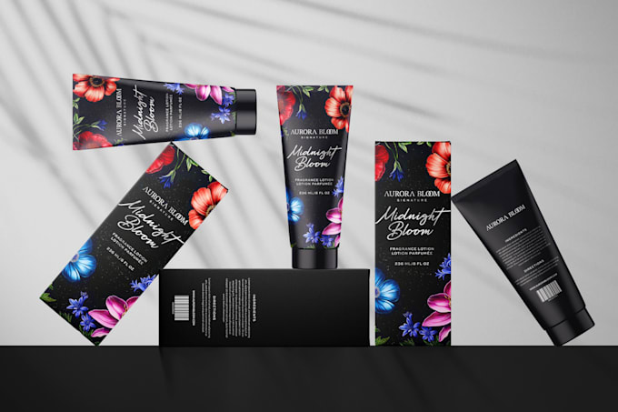 Gig Preview - Make an astonishing  cosmetic packaging and label design