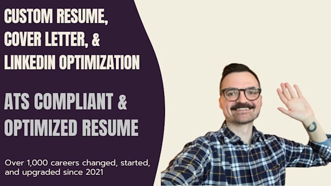 Gig Preview - Write a tailored and ats compliant resume, cover letter, and linkedin