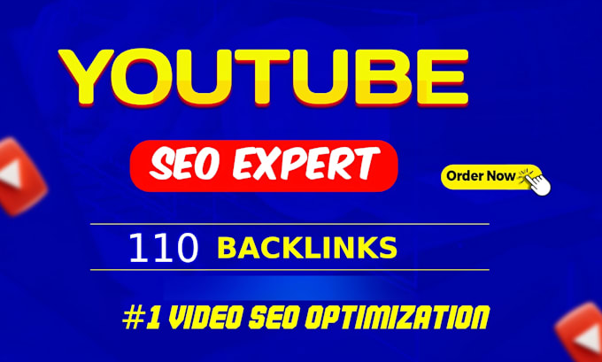 Gig Preview - Do 110 backlinks with optimization youtube video be SEO expert