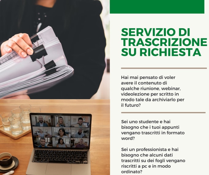 Bestseller - trascrizione di file video e audio