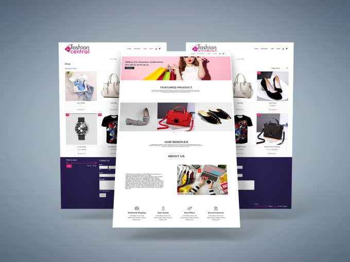 Gig Preview - Design amazing  e commerce website