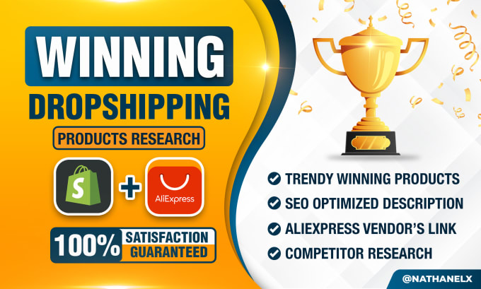 Gig Preview - Find shopify dropshipping winning products