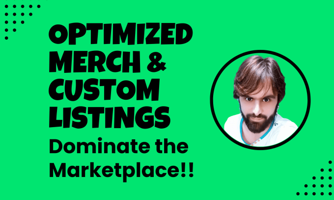 Gig Preview - Create optimized merch by amazon listing and amazon custom listing