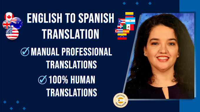 Gig Preview - Translate in any industry expertise from english to spanish