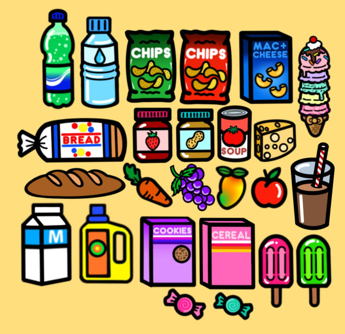 Gig Preview - Draw random colorful objects