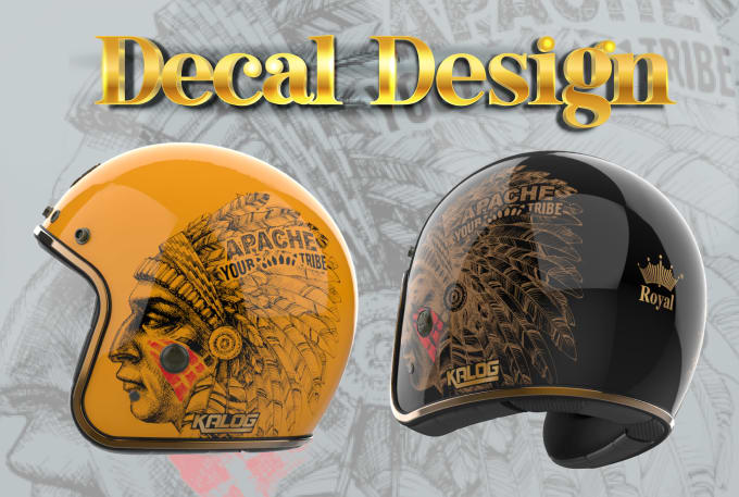 Gig Preview - Design, redecorate your motorcycle helmet