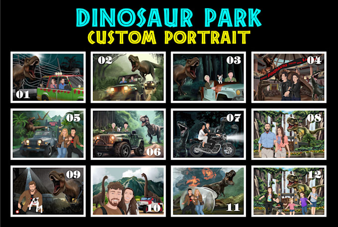 Gig Preview - Couple portrait jurassic park characters movie films