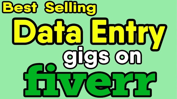 Gig Preview - Do  data entry for your business