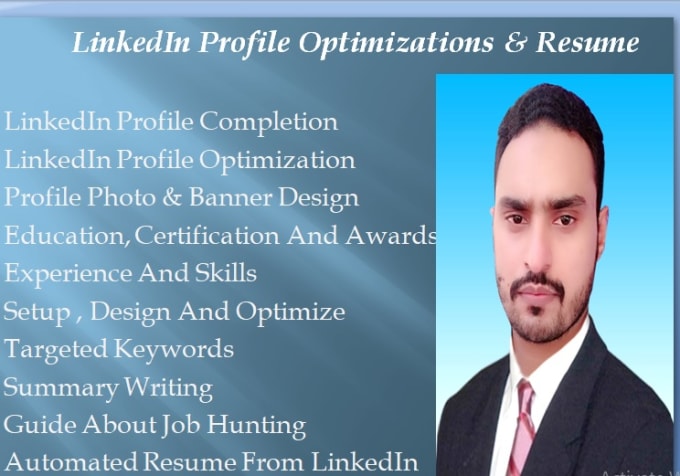 Gig Preview - Create linkedin professional profile and resume