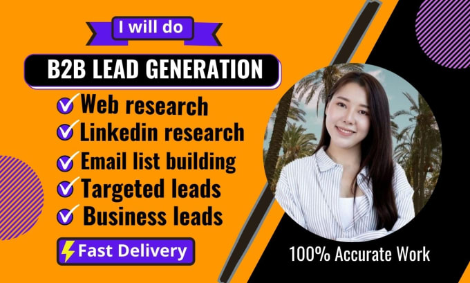 Gig Preview - Do b2b lead generation for any industry