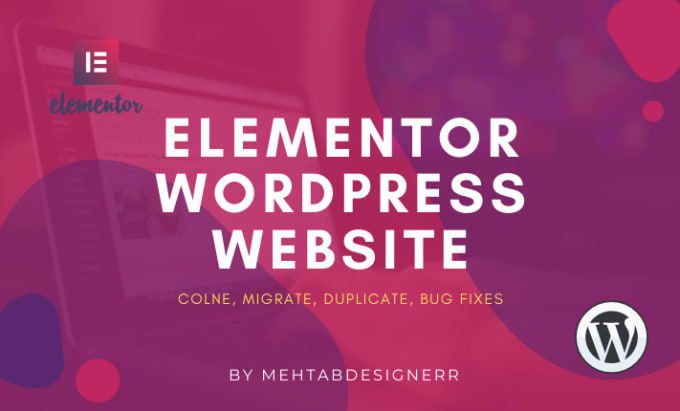 Gig Preview - Duplicate, clone, copy wordpress website by elementor pro