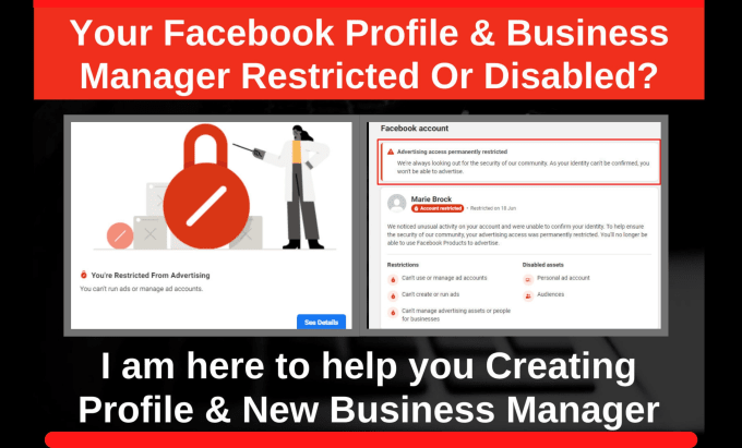 Gig Preview - Create fresh facebook busniess manager and ad account